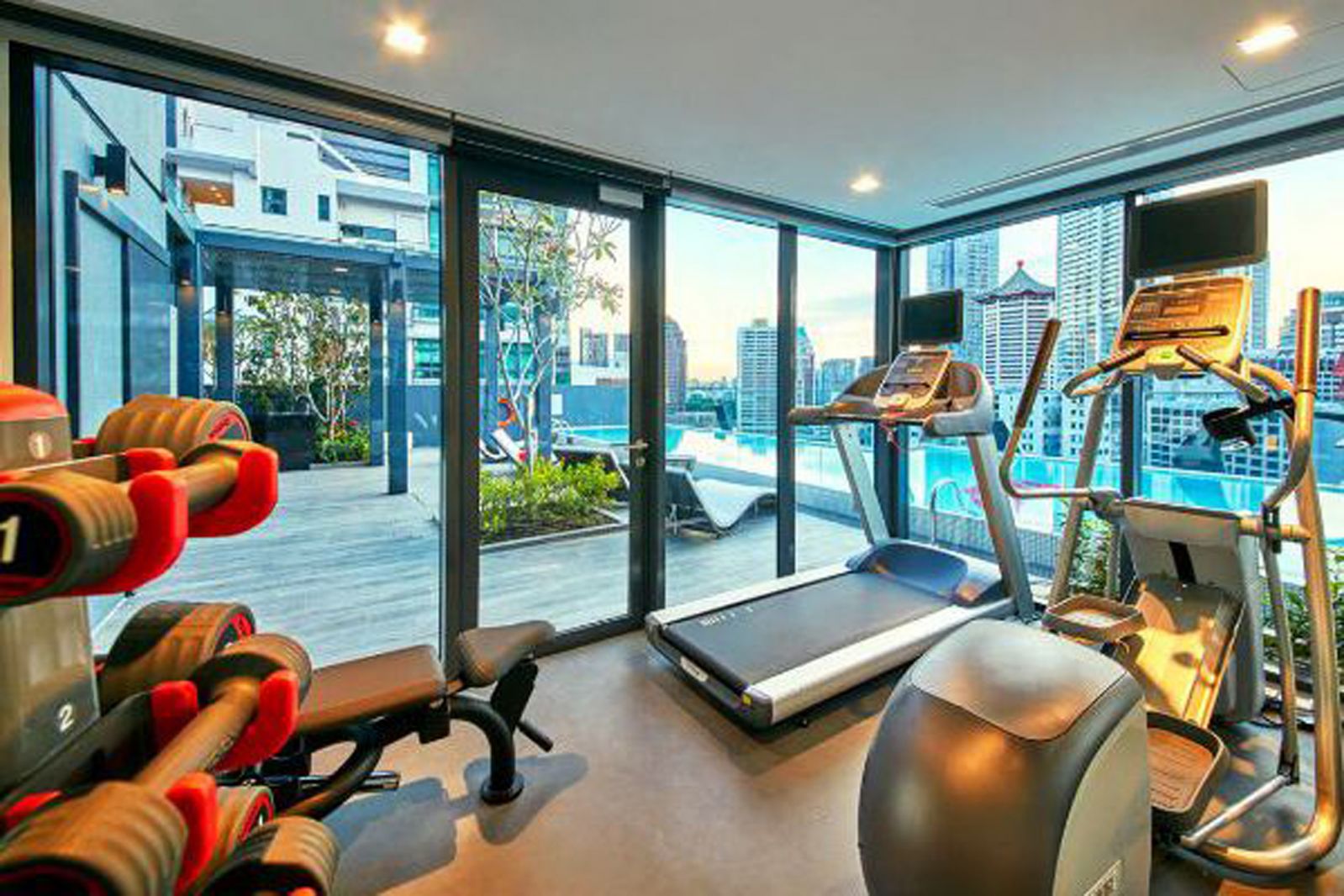 The fitness area