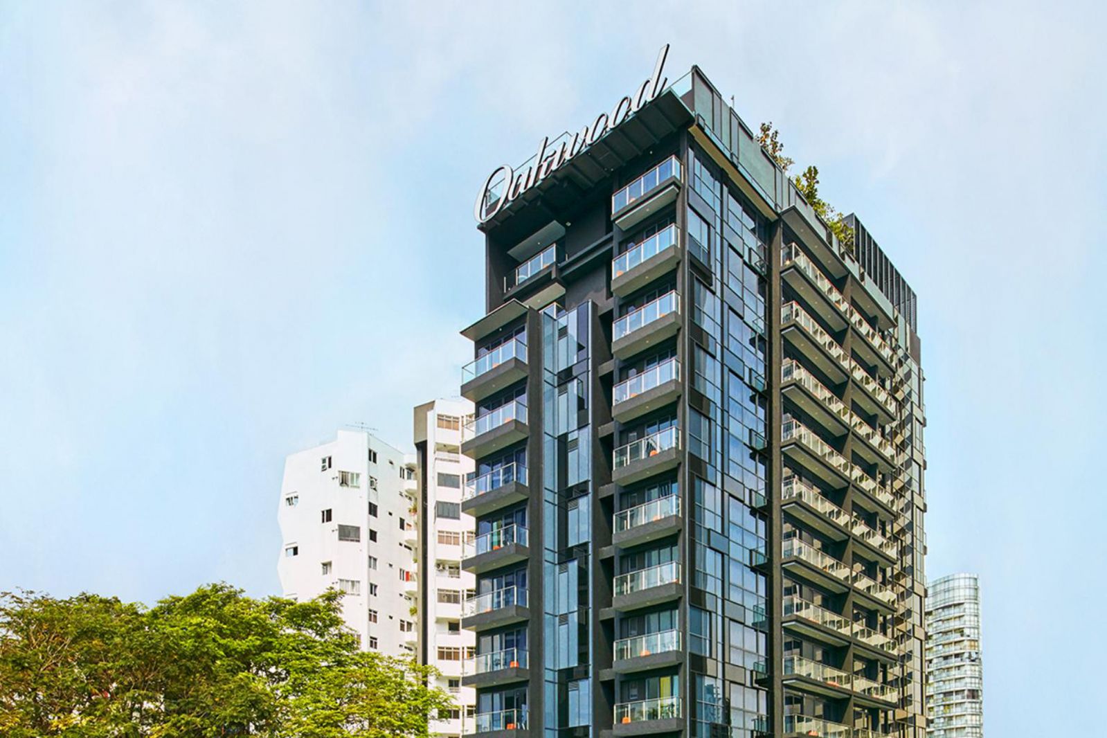 The Oakwood Studios Singapore tower