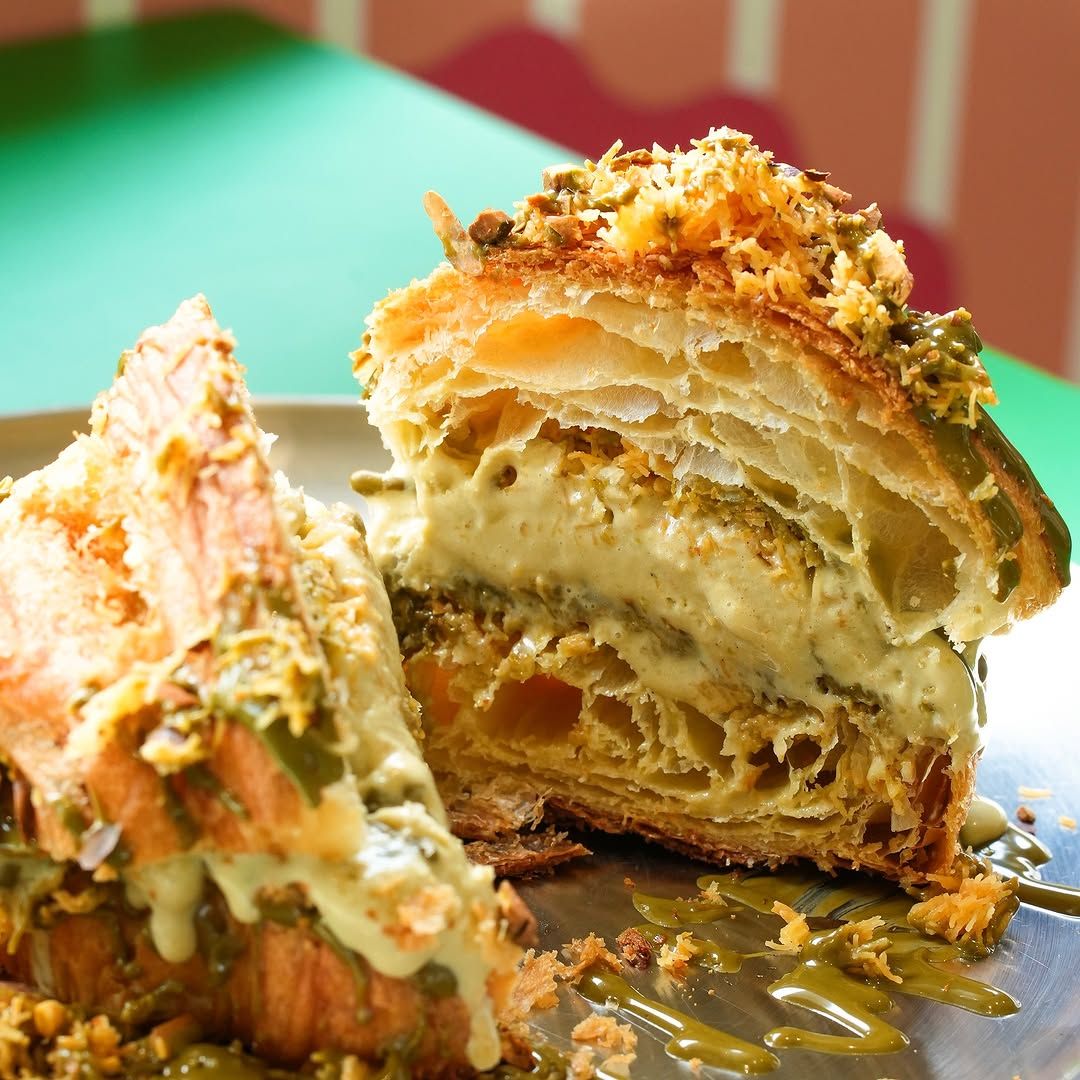 Taffy Gelato, Kunafa gelato with croissant