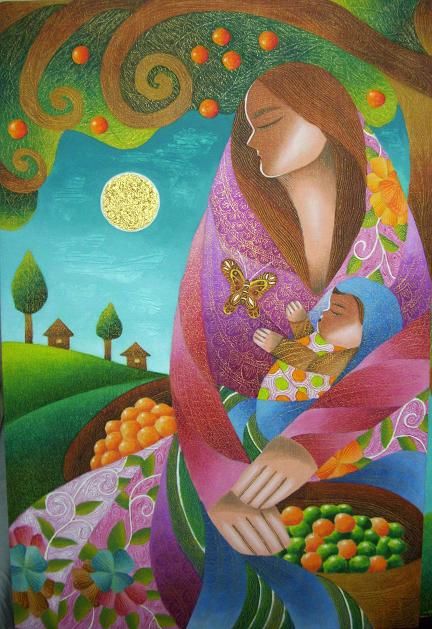 One of Francis Nacion's works at his first solo exhibit. Brown butterfly Oil on Canvas 2009 (Photo courtesy of Francis Nacion)