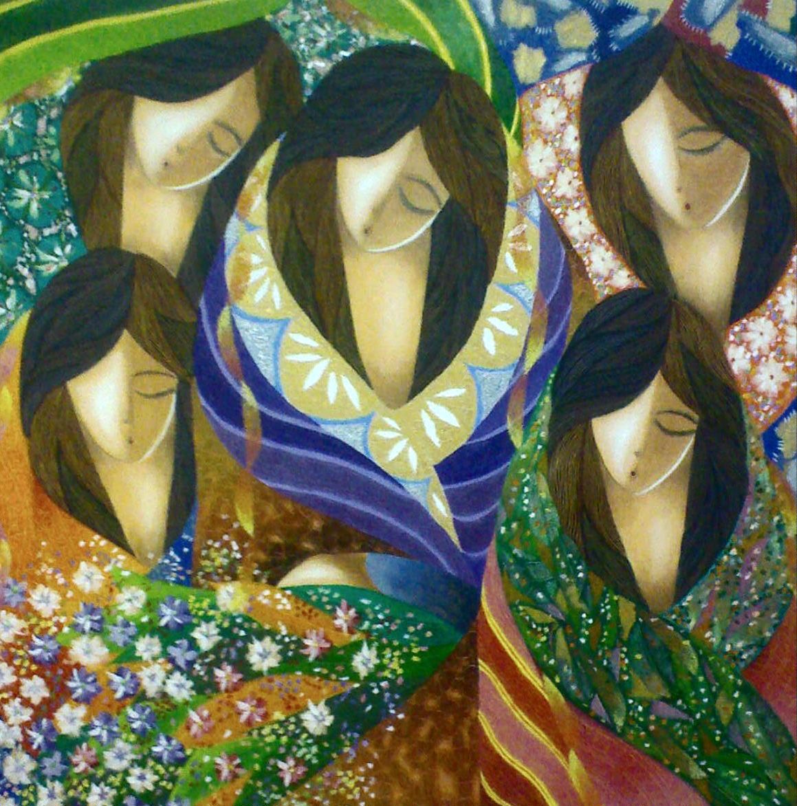 One of Francis Nacion's oldest works. Cinco Maria oil on canvas 2007 (Photo courtesy of Francis Nacion)