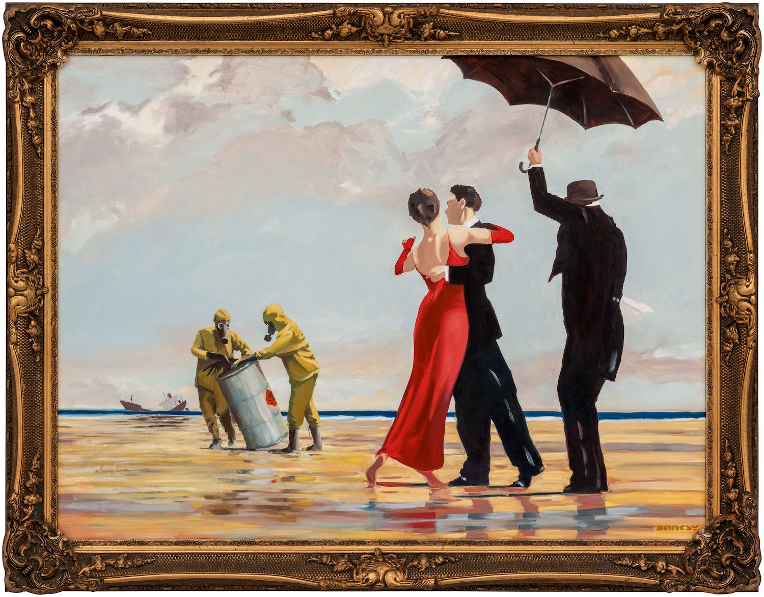'Crude Oil (Vettriano)’ by Banksy