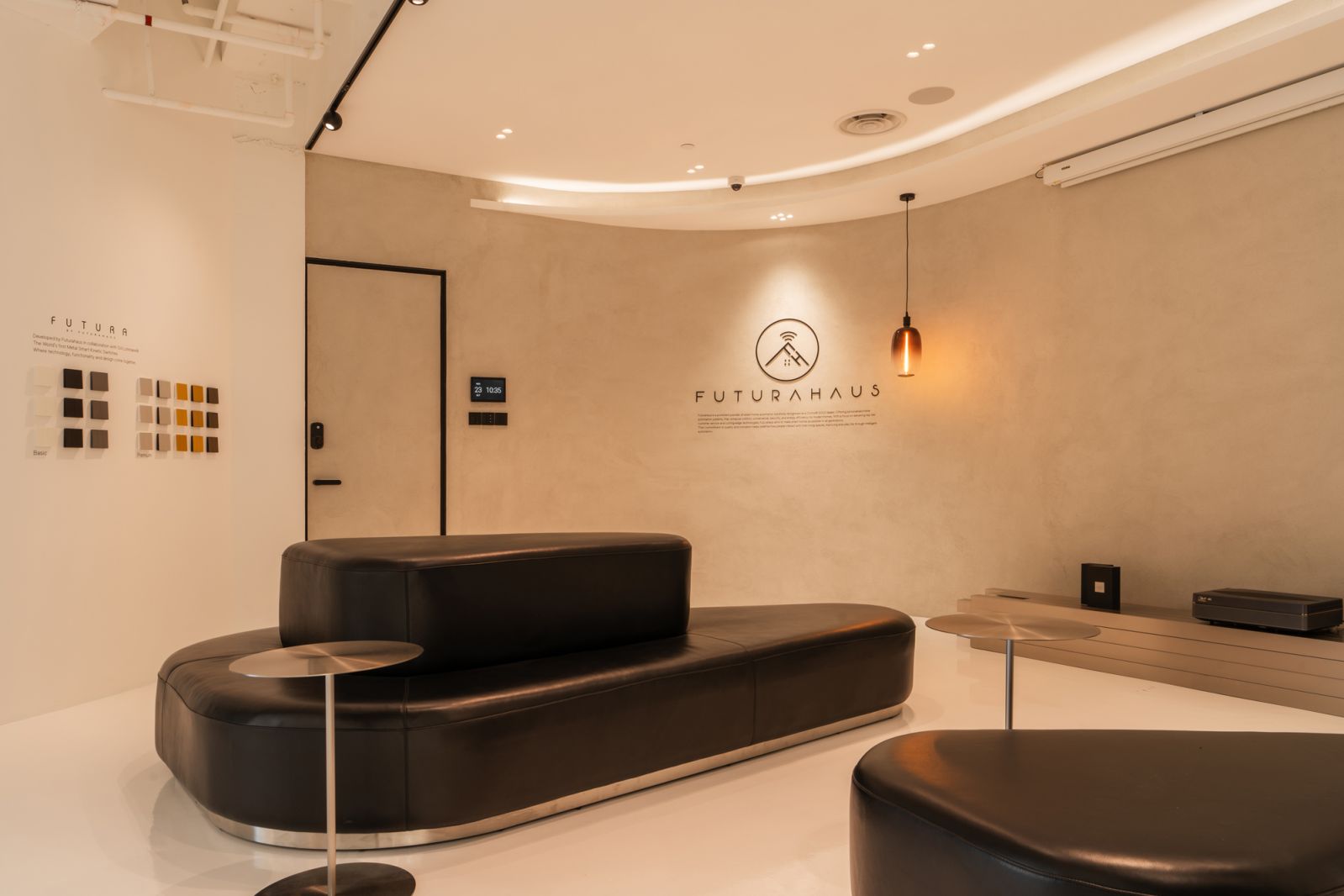 Relax in and explore the Futurahaus space