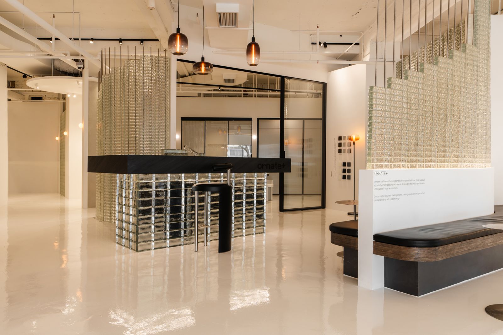 The showroom’s Ornate+ corner