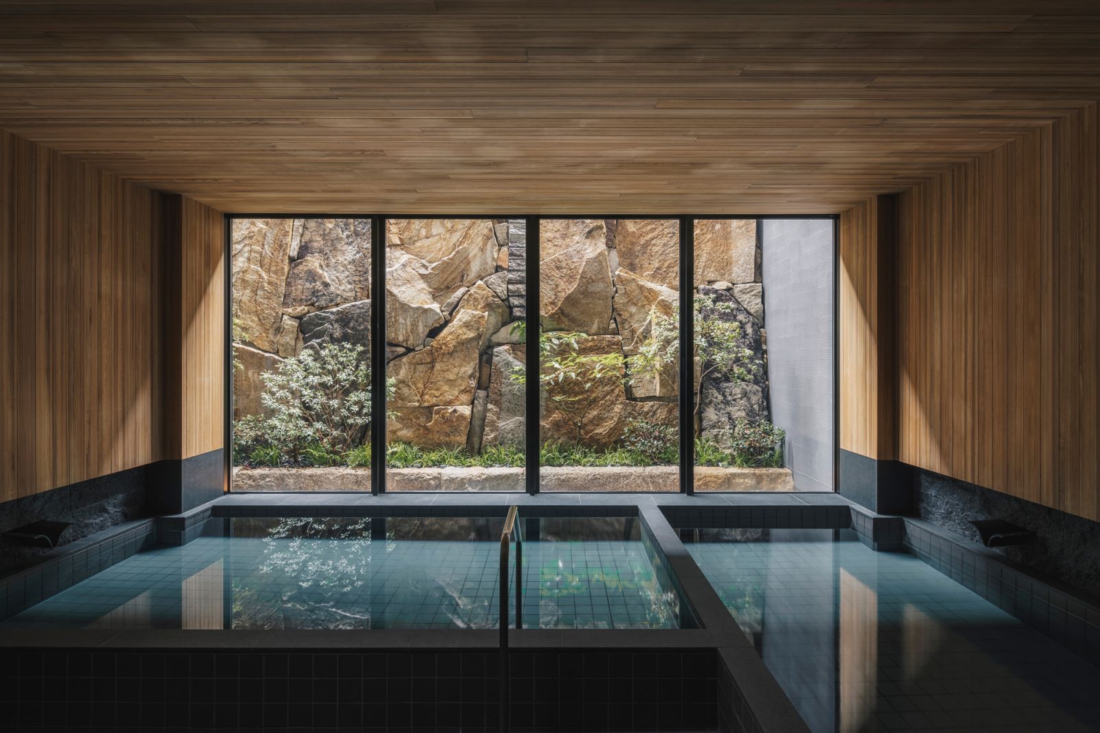 The bathhouses and saunas at Six Senses Kyoto invite guests to relax and rejuvenate
