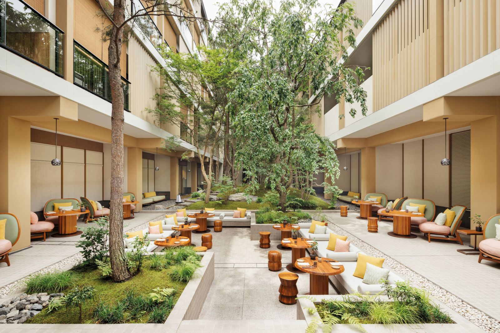 The Six Senses Kyoto courtyard