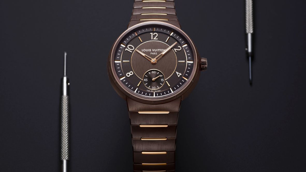 Louis Vuitton Tambour Ceramic with rose gold accents