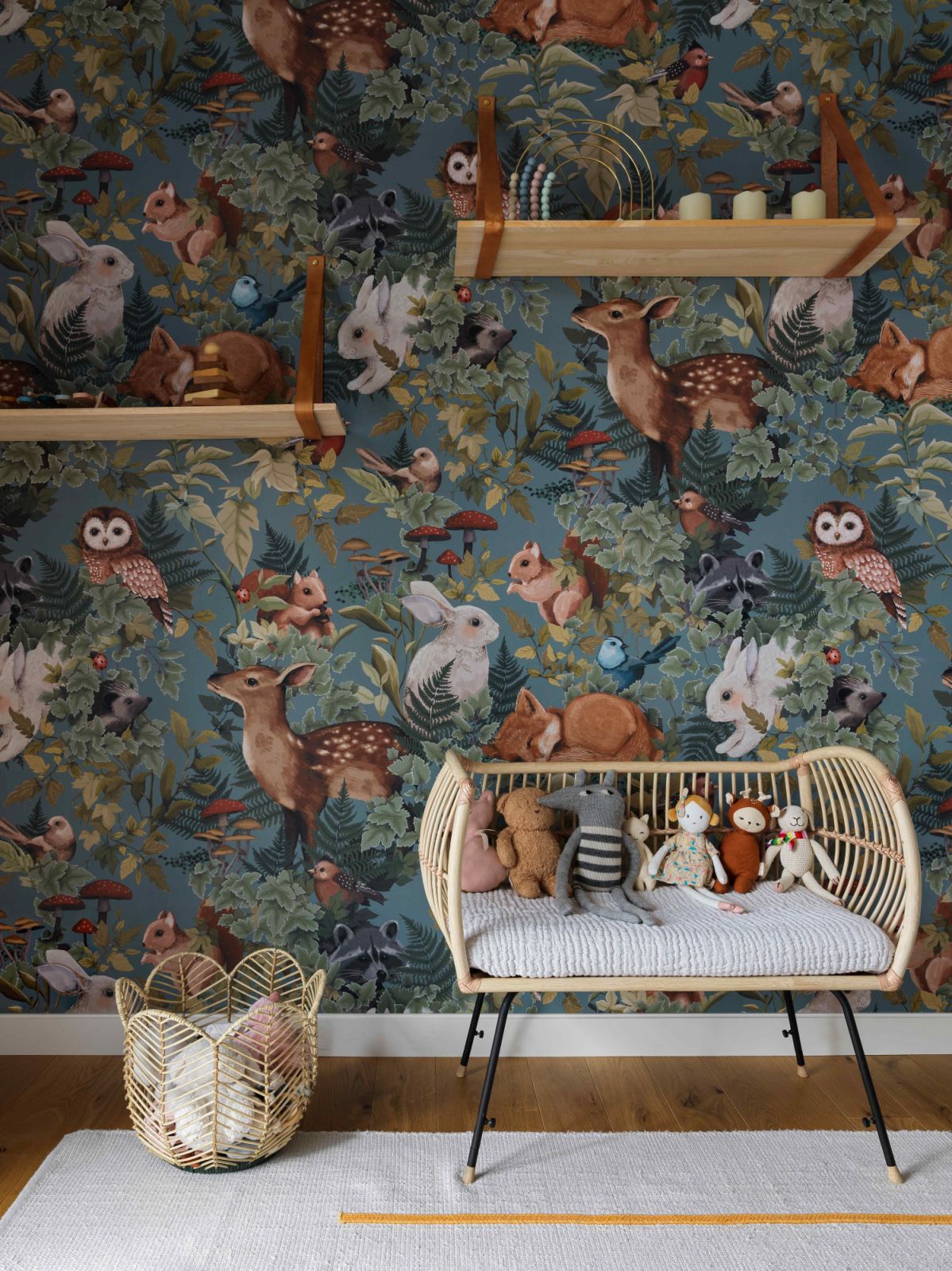 A touch of whimsy to the nature-inspired theme