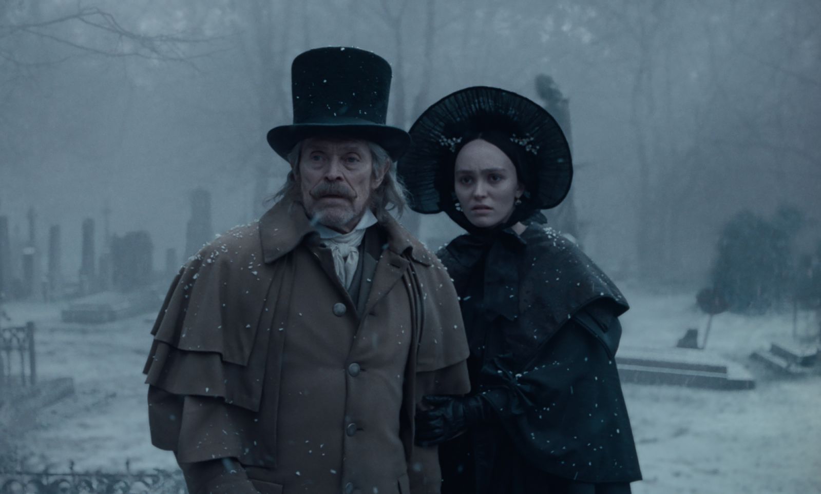 Willem Dafoe stars as Professor Albin Eberhart von Franz and Lily-Rose Depp stars as Ellen Hutter in director Robert Eggers’s ’Nosferatu’, a Focus Features release (Photo: Focus Features)