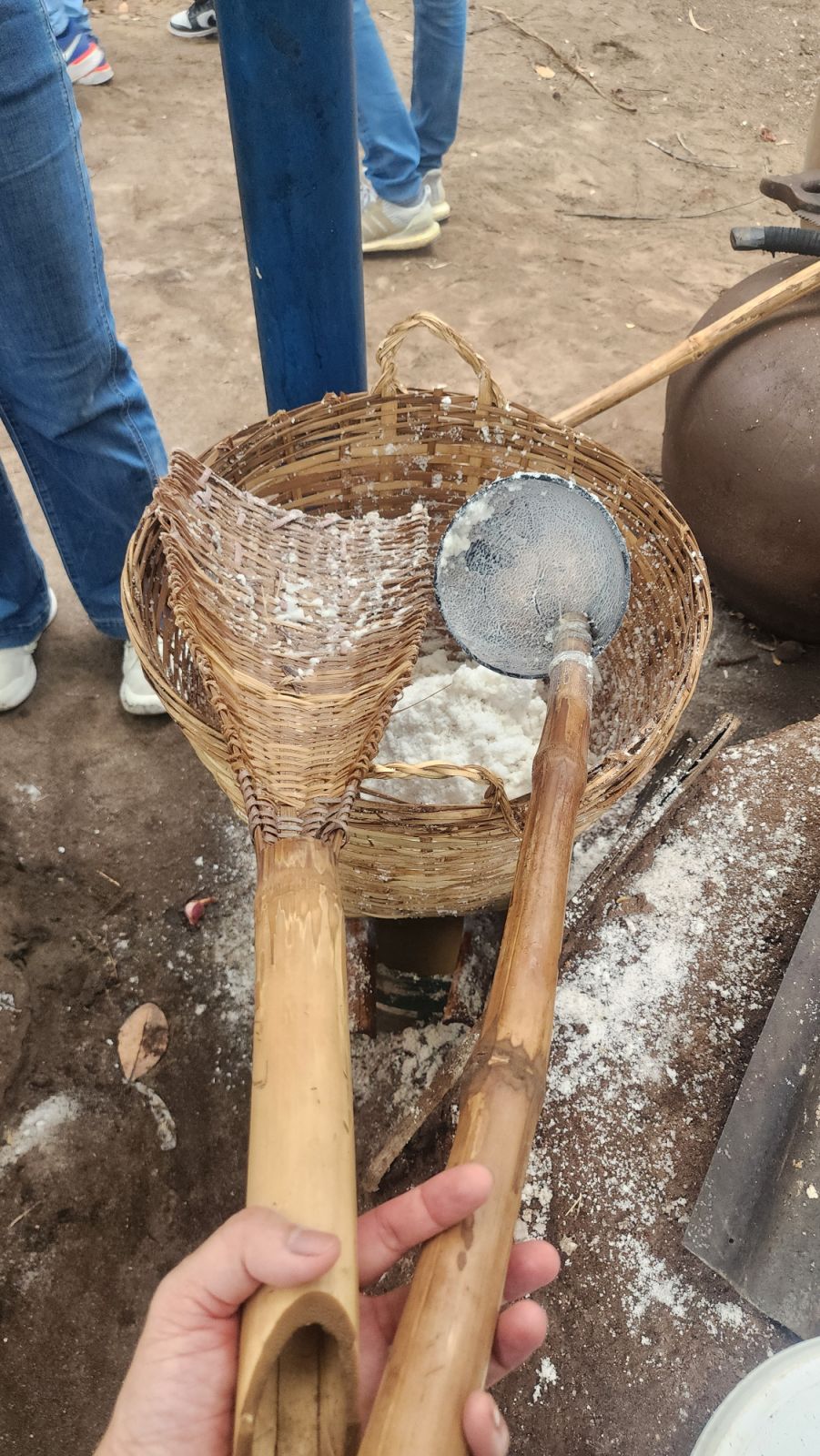 The tools needed to create artisanal Filipino sea salt