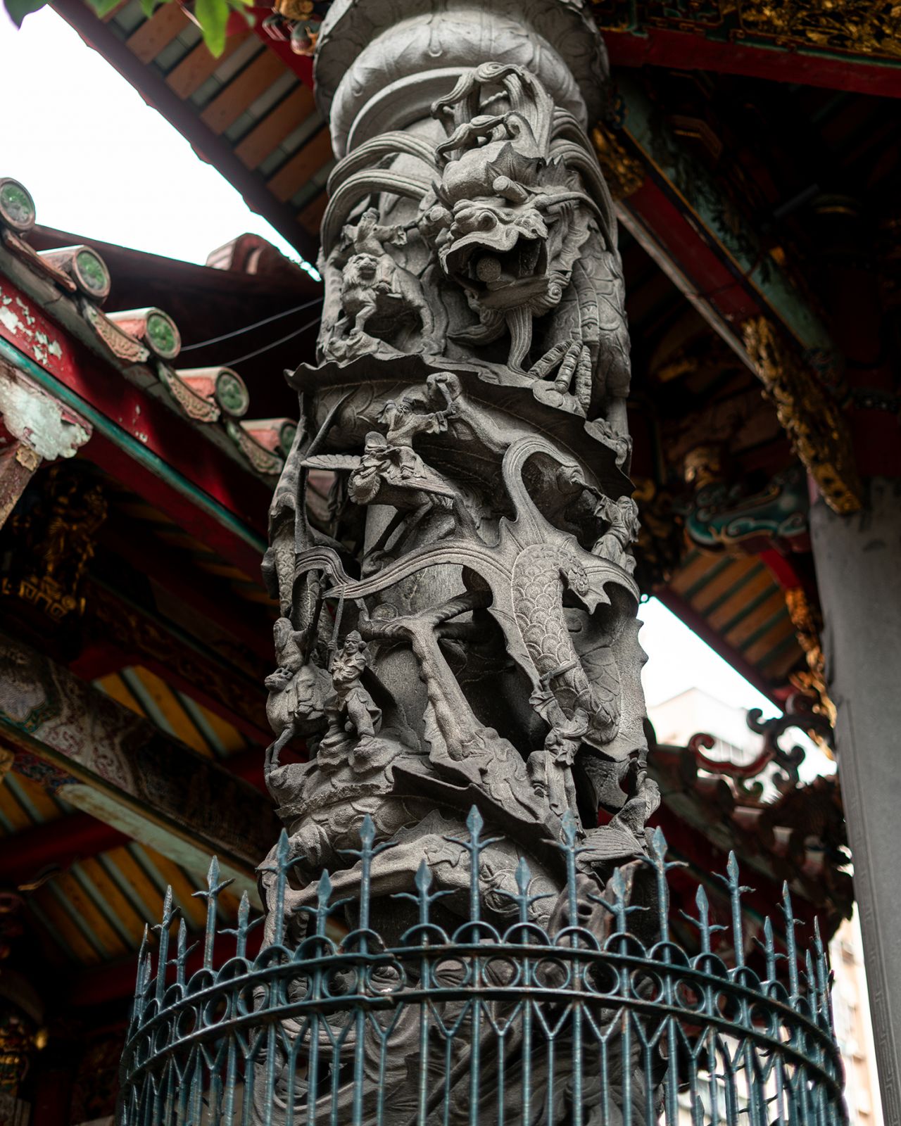 Intricate details and architecture envelop Taipei's traditional temples