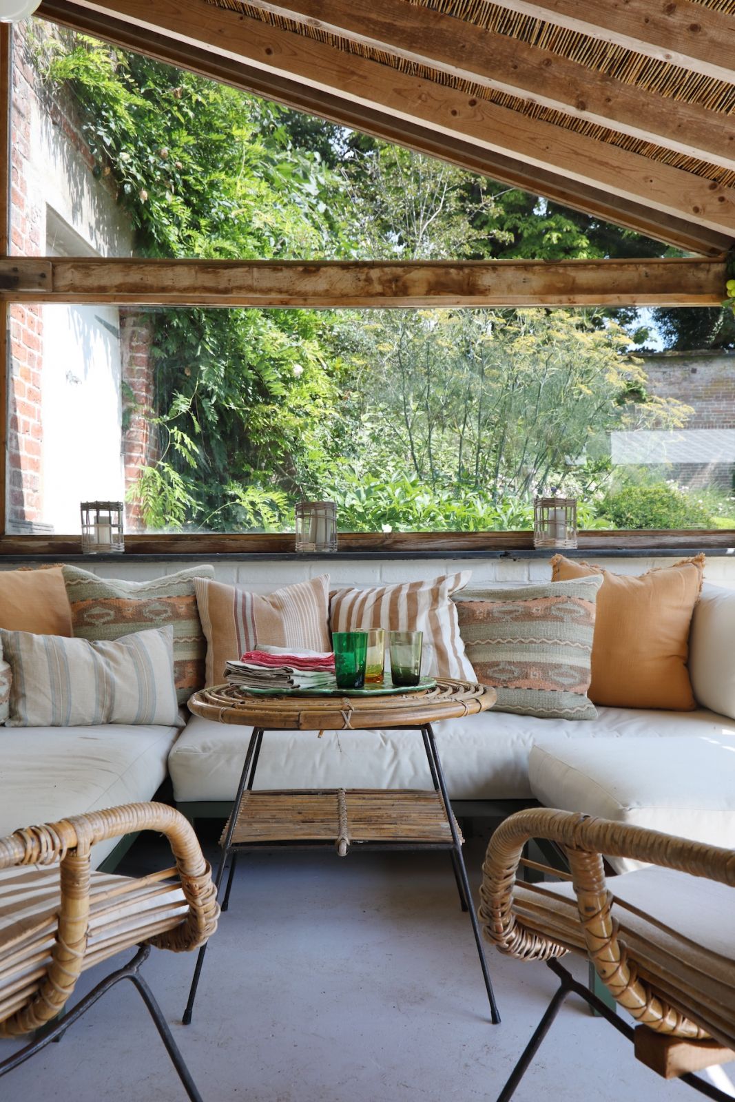 The outdoor bar area of a Sussex, England home