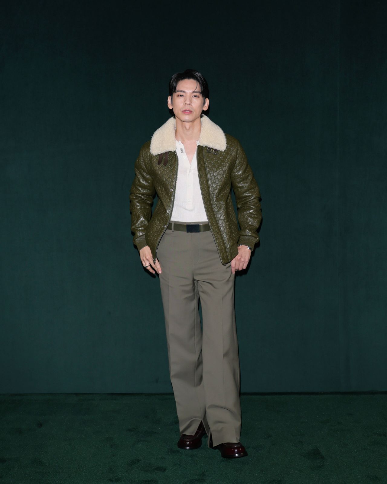 MILAN, ITALY - FEBRUARY 25: Austin Lin attends the Gucci - Women's Fall/Winter 2025/2026 Fashion Show during the Milan Fashion Week Womenswear Fall/Winter 2025/2026 on February 25, 2025 in Milan, Italy. (Photo by Vittorio Zunino Celotto/Getty Images for Gucci)