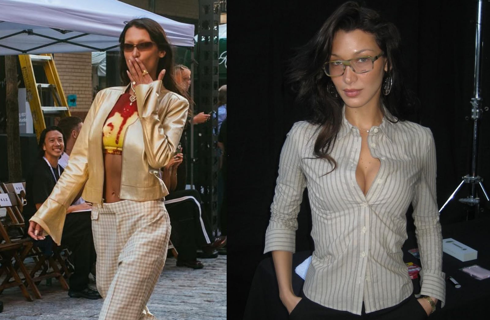 Gaya retro Bella Hadid