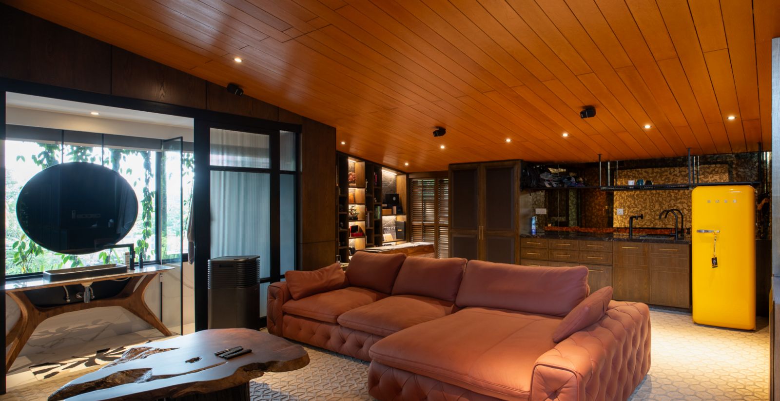 Spaces for entertaining were incorporated