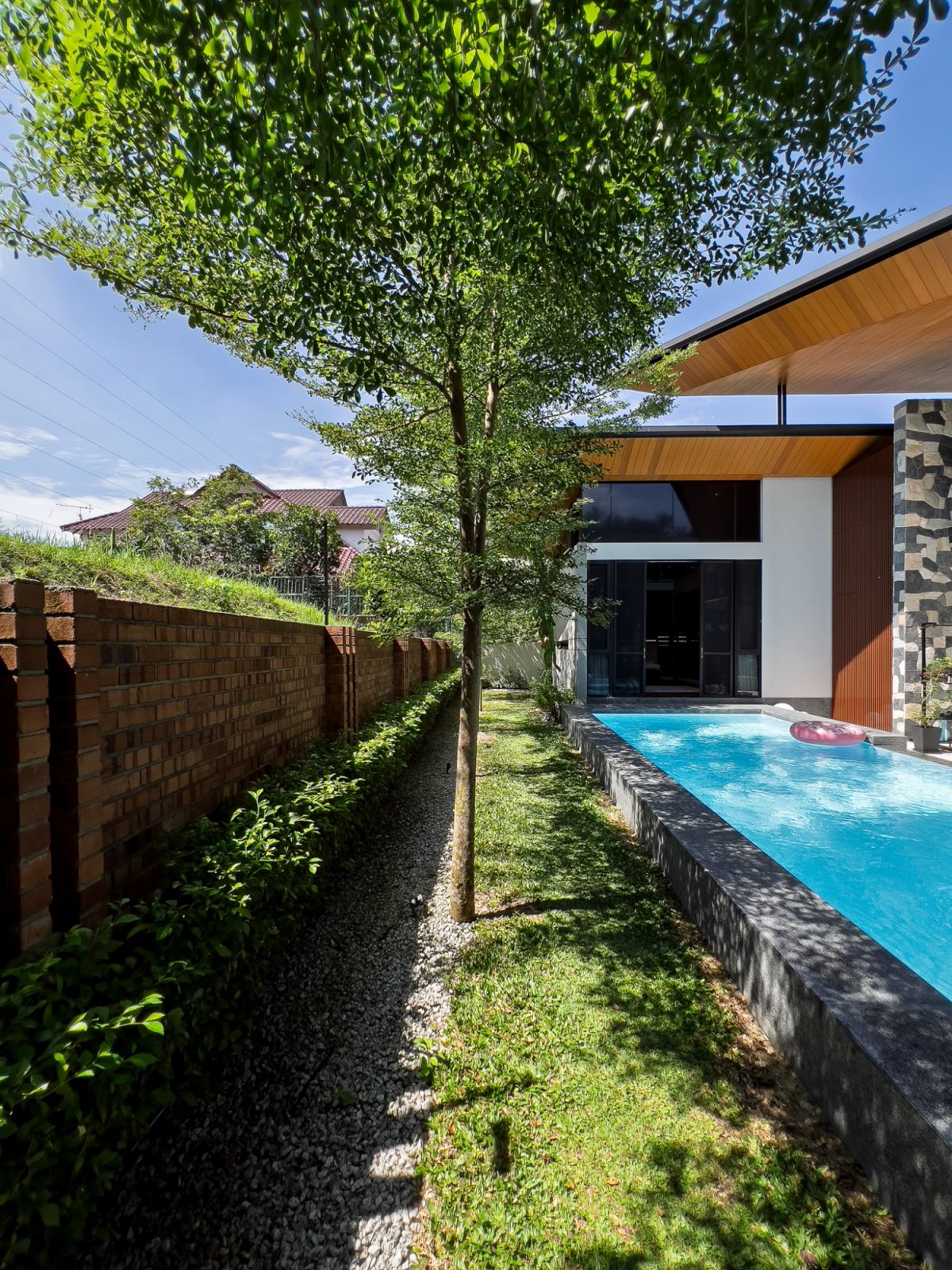 Lush greenery has been planned throughout the property