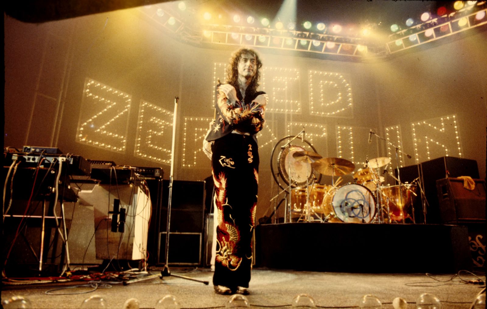 Led Zeppelin, 1975, Jimmy Page Earls Court (Photo: Chris Walter/WireImage)