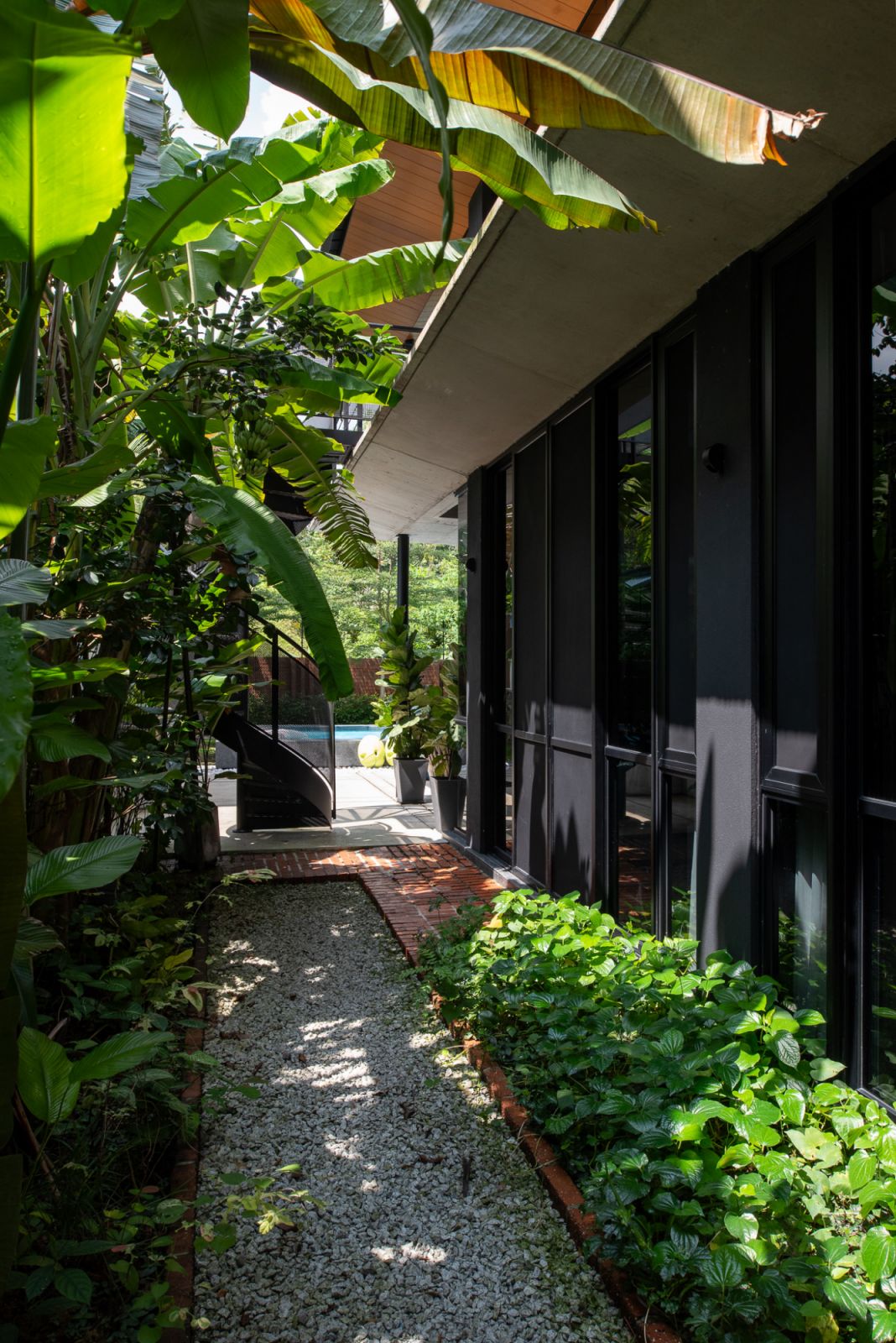 Lush greenery has been planned throughout the property