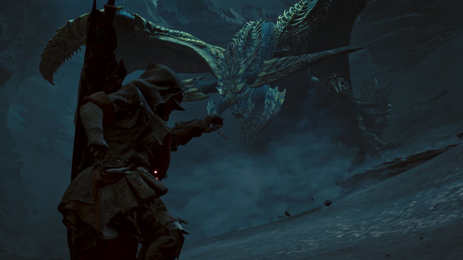 A hunter fights a Reydau in ‘Monster Hunter Wilds’ (Photo: Steam/Capcom)