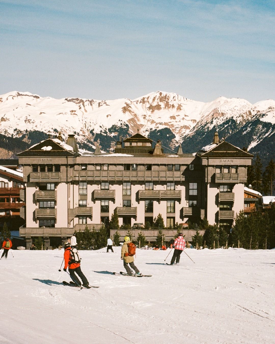 Aman Le Mélézin in Courchevel 1850, France (Photo: Instagram / @amanlemelezin)