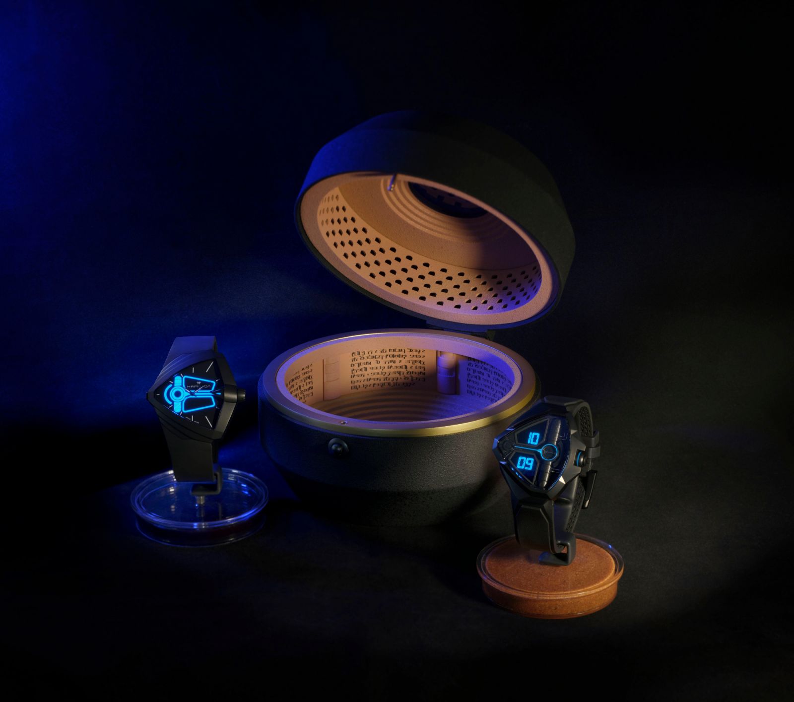 Hamilton Ventura XXL Bright Dune Limited Edition (left) and Ventura Edge Dune Limited Edition
