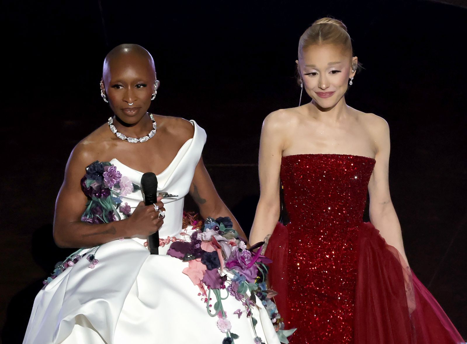 Cynthia Erivo and Ariana Grande sang at the Oscars 2025 (Photo: Getty Images)