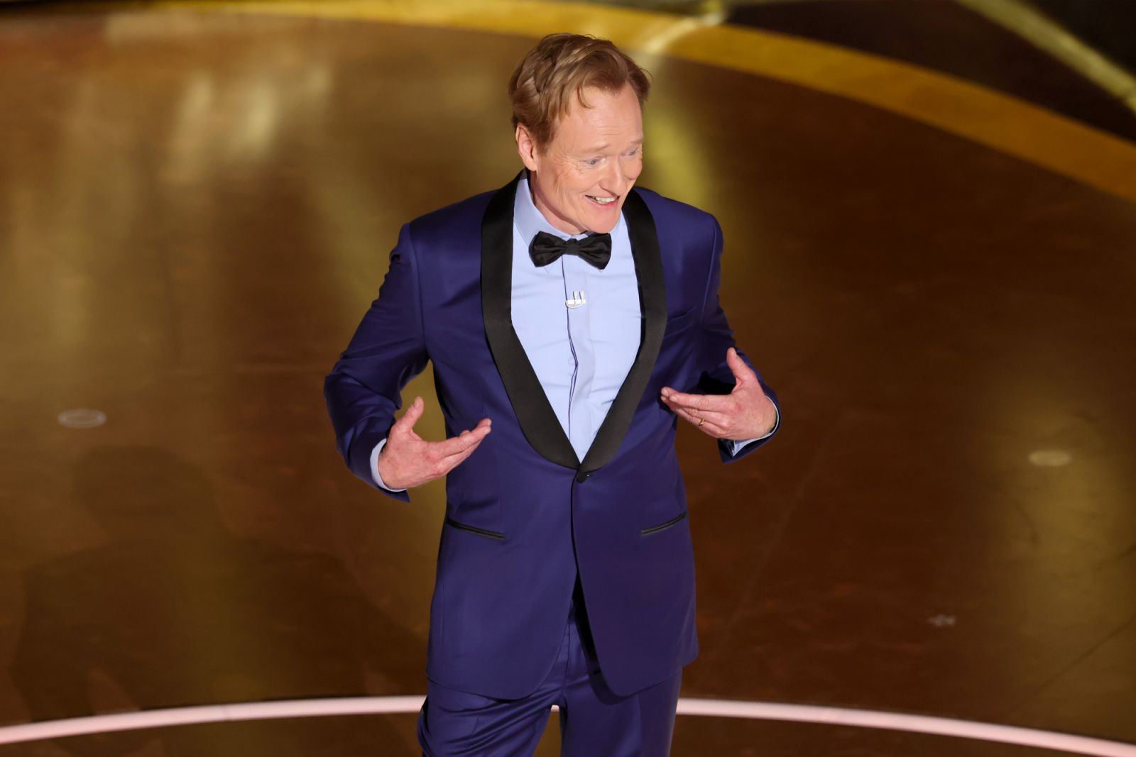 Host Conan O'Brien speaks onstage during Oscars 2025 (Photo: Getty Images)