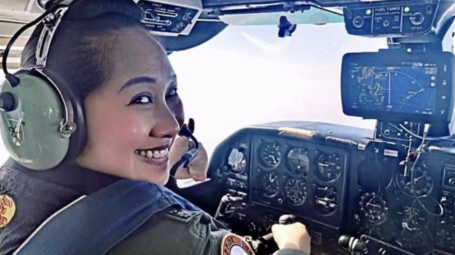 Philippine Coast Guard Captain Christine Bergaño-Diciano, the Philippine Coast Guard's first female pilot
