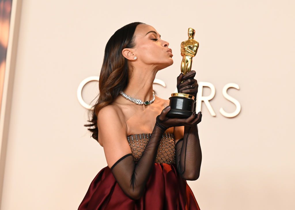 Zoe Saldana at the 97th Oscars held at the Dolby Theatre on March 2, 2025 in Hollywood, California. (Photo by Gilbert Flores/Penske Media via Getty Images)