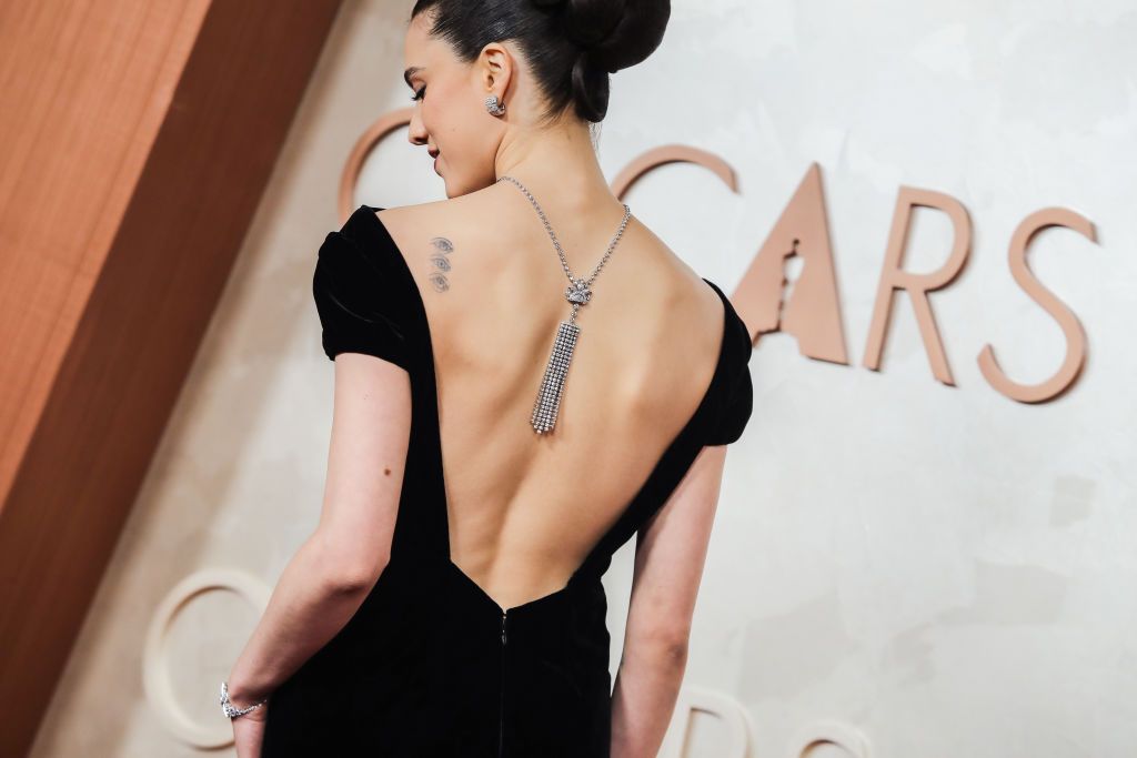 Margaret Qualley at the 97th Oscars held at the Dolby Theatre on March 2, 2025 in Hollywood, California. (Photo by Lexie Moreland/WWD via Getty Images)