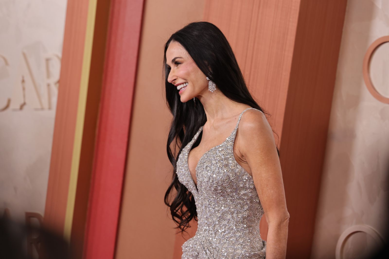 HOLLYWOOD, CALIFORNIA - MARCH 02: Demi Moore attends the 97th Annual Oscars at Dolby Theatre on March 02, 2025 in Hollywood, California. (Photo by Savion Washington/Getty Images)