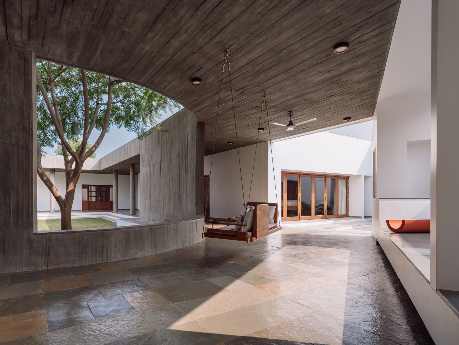 Highlighting materiality and seamless flow in a residential project by Veeram Shah of multidisciplinary Indian studio, Design Ni Dukaan