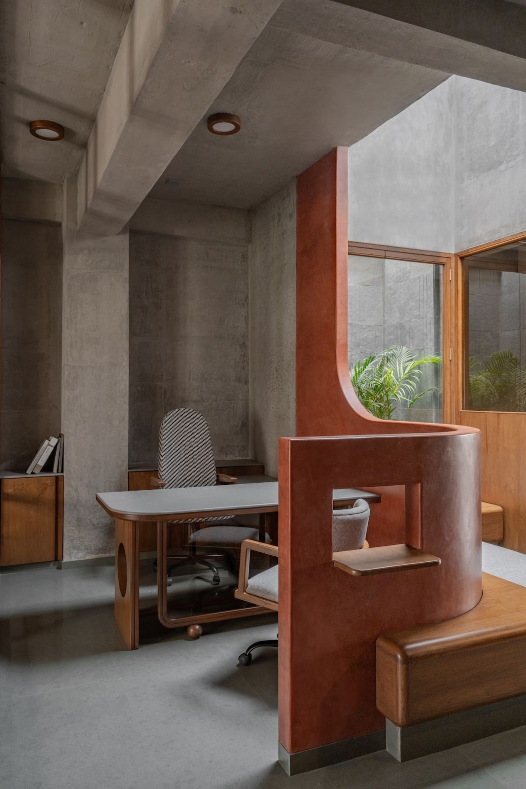 Reimagining an office space, a project by Veeram Shah of multidisciplinary Indian studio, Design Ni Dukaan