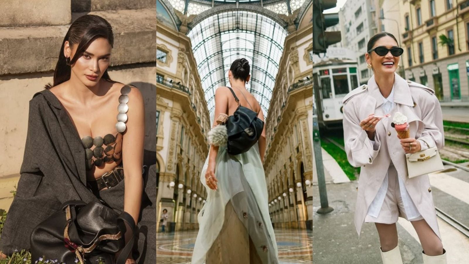 We've rounded up some of Pia Wurtzbach's looks at this season's Milan Fashion Week (Photo: Instagram/@piawurtzbach; stylised with Canva)