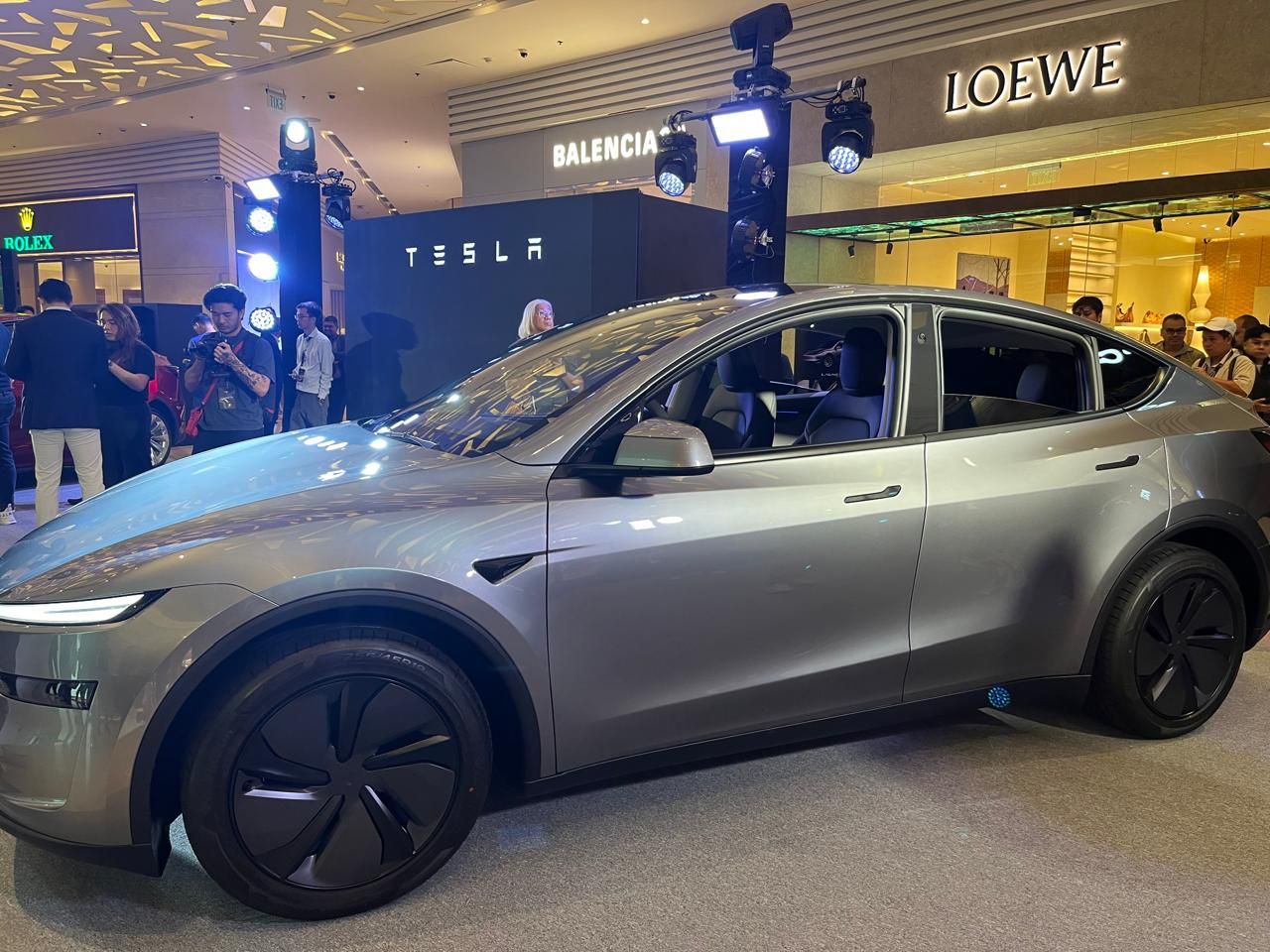The Tesla New Model Y unveiled at Shangri-La Plaza