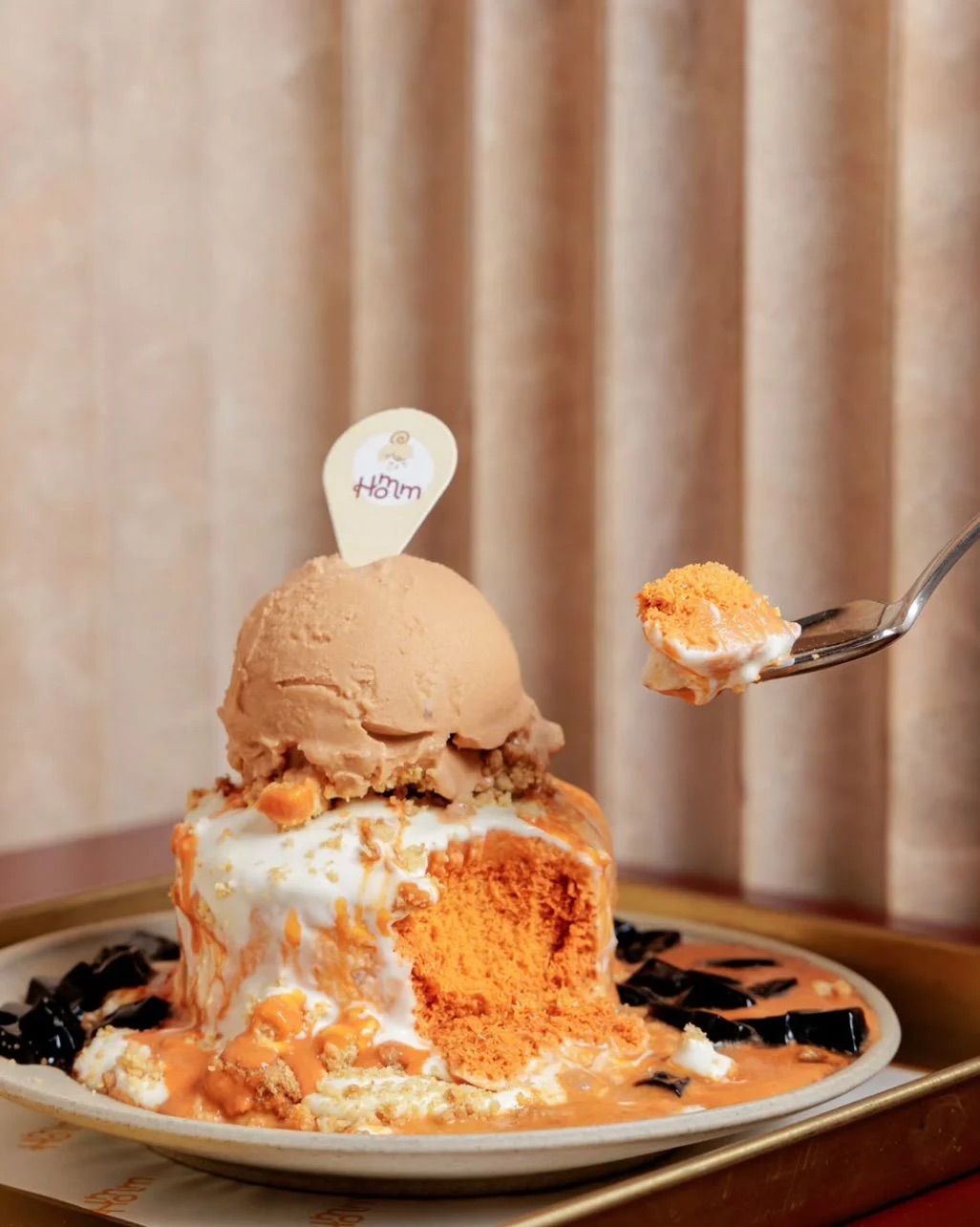 The Thai Tea Bingsu was the first recipe which truly defined Homm Dessert (Photo: Instagram / @homm_dessert_sg)