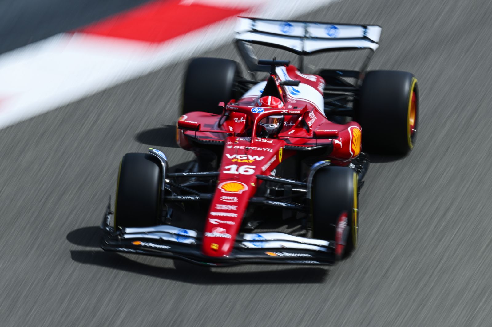 Charles Leclerc of Monaco driving the (16) Scuderia Ferrari SF-25 on track.(Photo:Getty Images)
