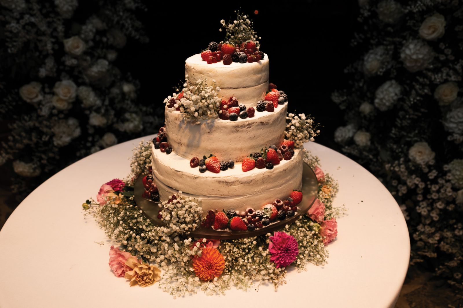 Wedding cake provided by Grand Hotel Miramare