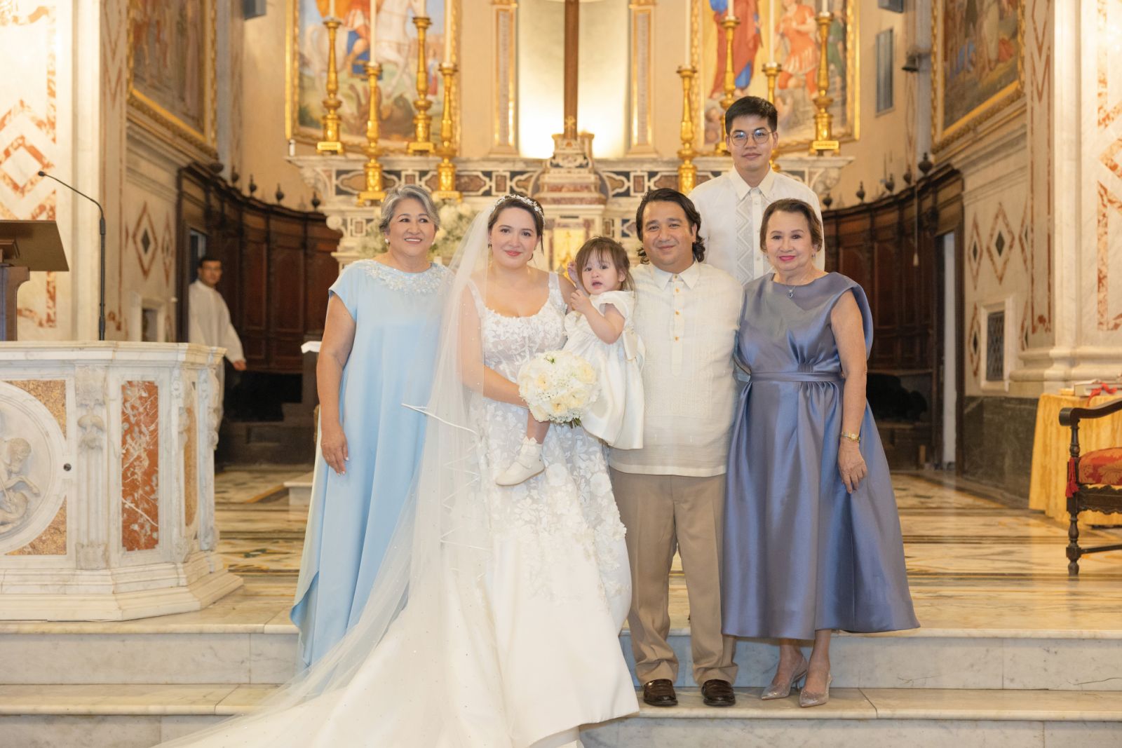 Pacita Brandenberger, Audrey, Aurora Charlie Brandenberger Forés, Raul, Dr Federico de Los Santos, Corito de Los Santos