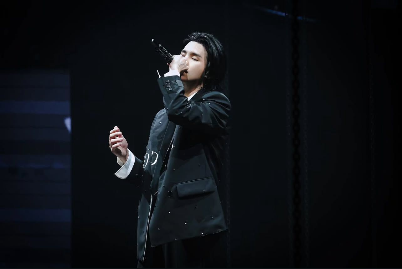 BTS member Suga performing at his solo concert in Seoul (Photo: Instagram / agustd)
