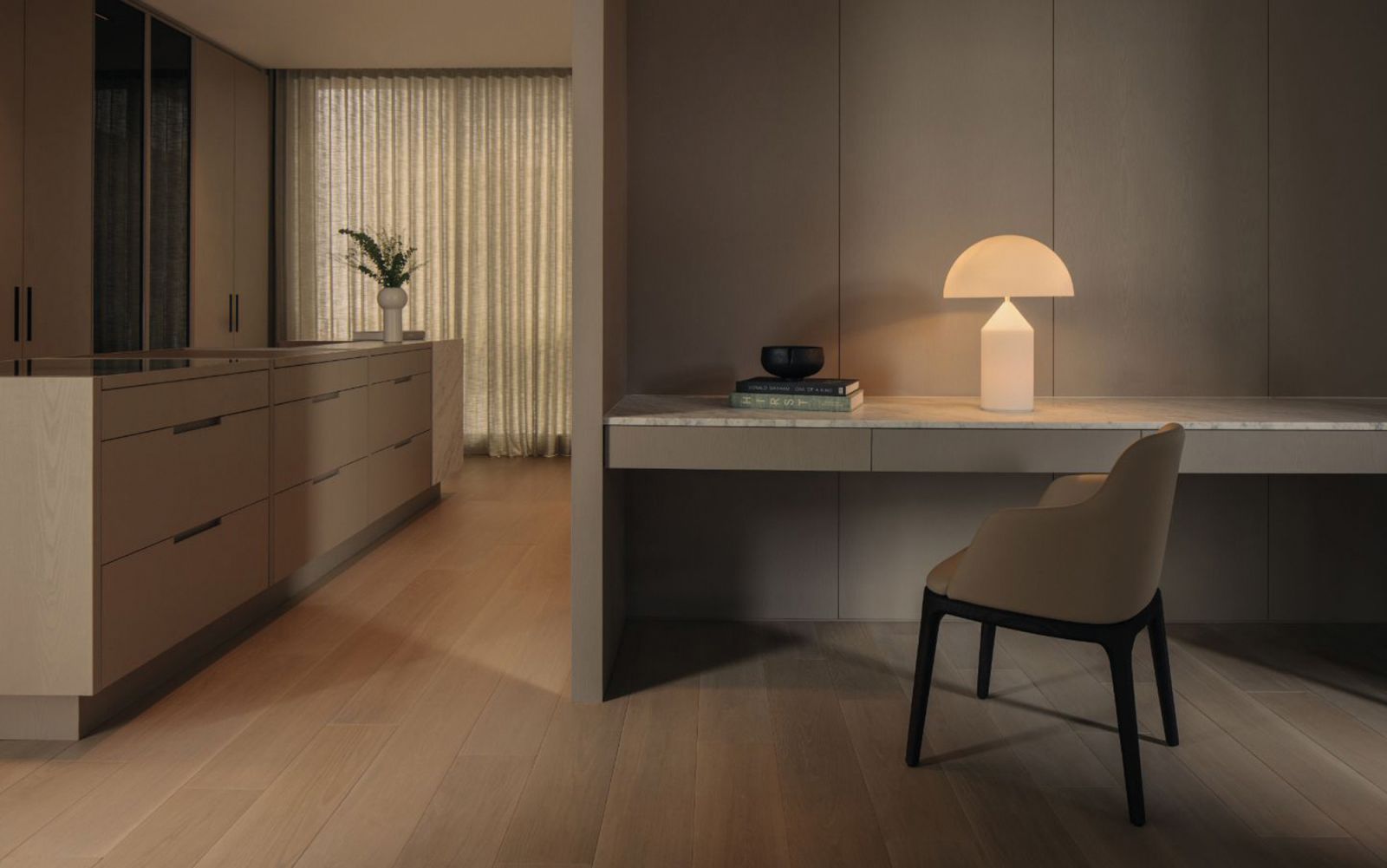 A wardrobe area designed by Sujonohun