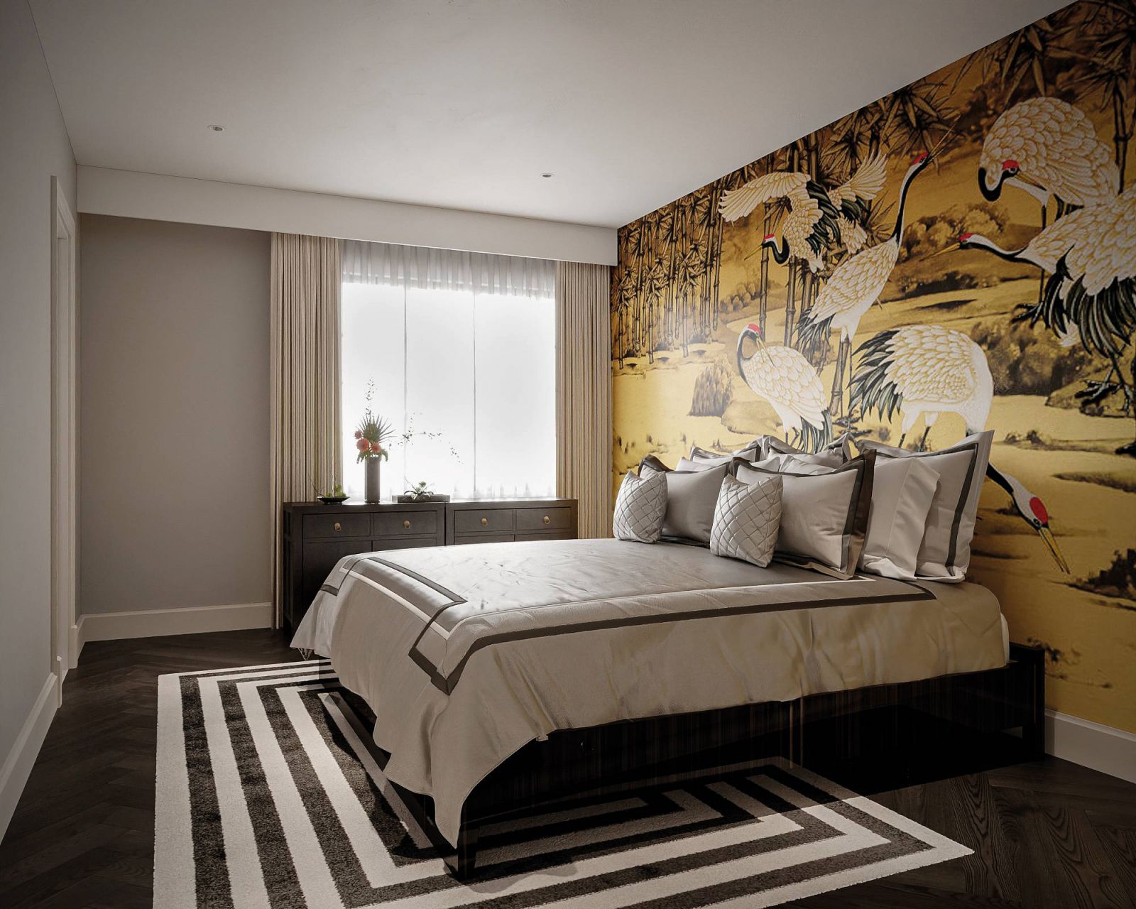 An elegant bedroom by Sketchwork Design & Style