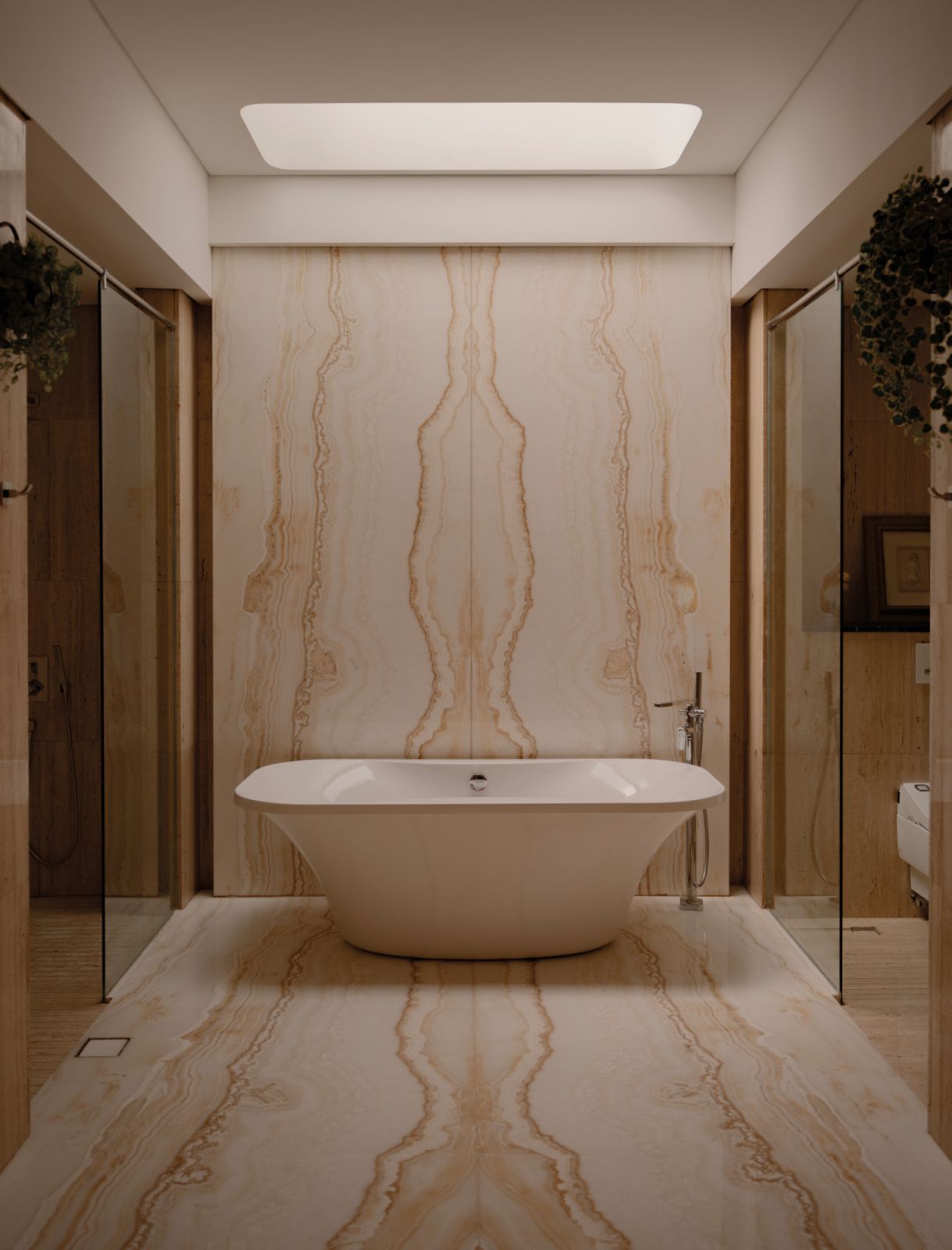 A master bathroom by Jia Studios