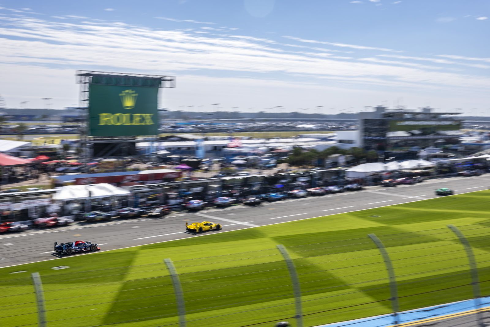 Pit Road during Practice #3 of the 2025 Rolex 24 at Daytona.