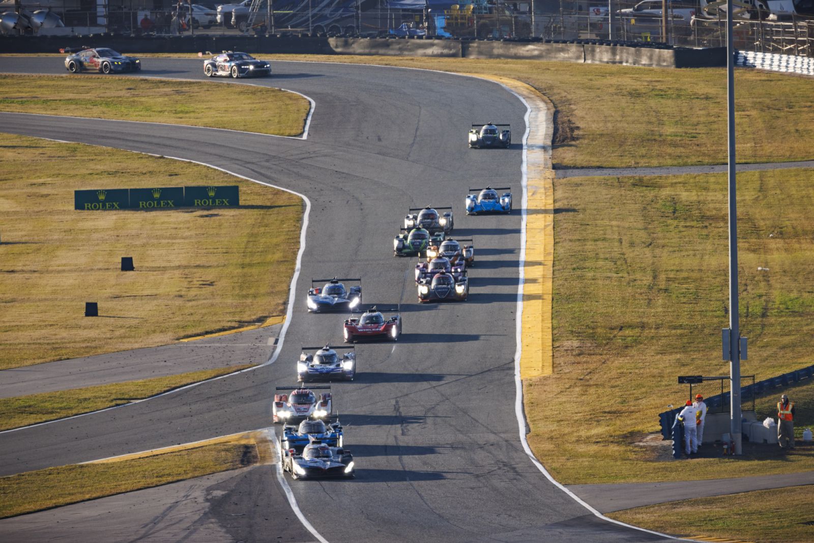 Morning racing at the 2025 Rolex 24 At Daytona