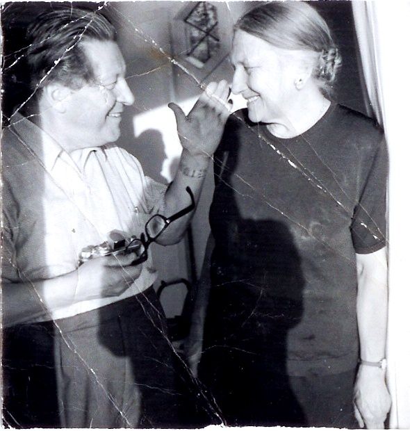 Truus Schröder-Schräder with Gerrit Rietveld (Photo: WikiCommons: By HenkdeKlerk)