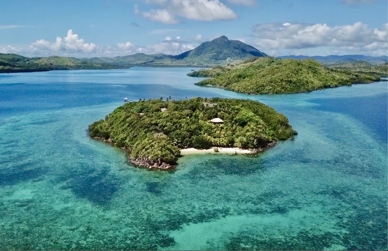 Pangatalan in Shark Fin Bay, located to the north of Palawan in the Philippine