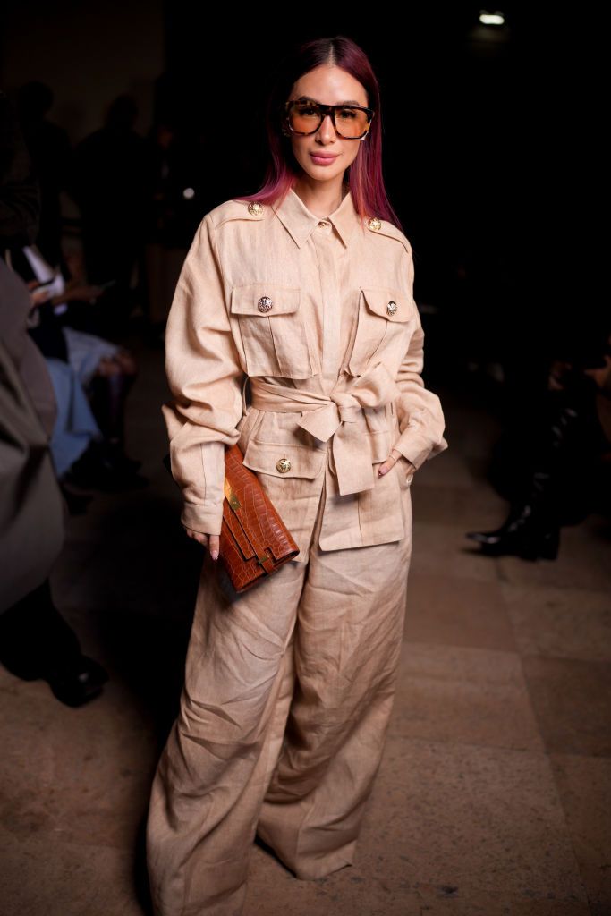 Heart Evangelista at the Elie Saab Fall RTW 2025 fashion show as part of Paris Fashion Week held at Palais de Tokyo on March 8, 2025 in Paris, France. (Photo by Swan Gallet/WWD via Getty Images)