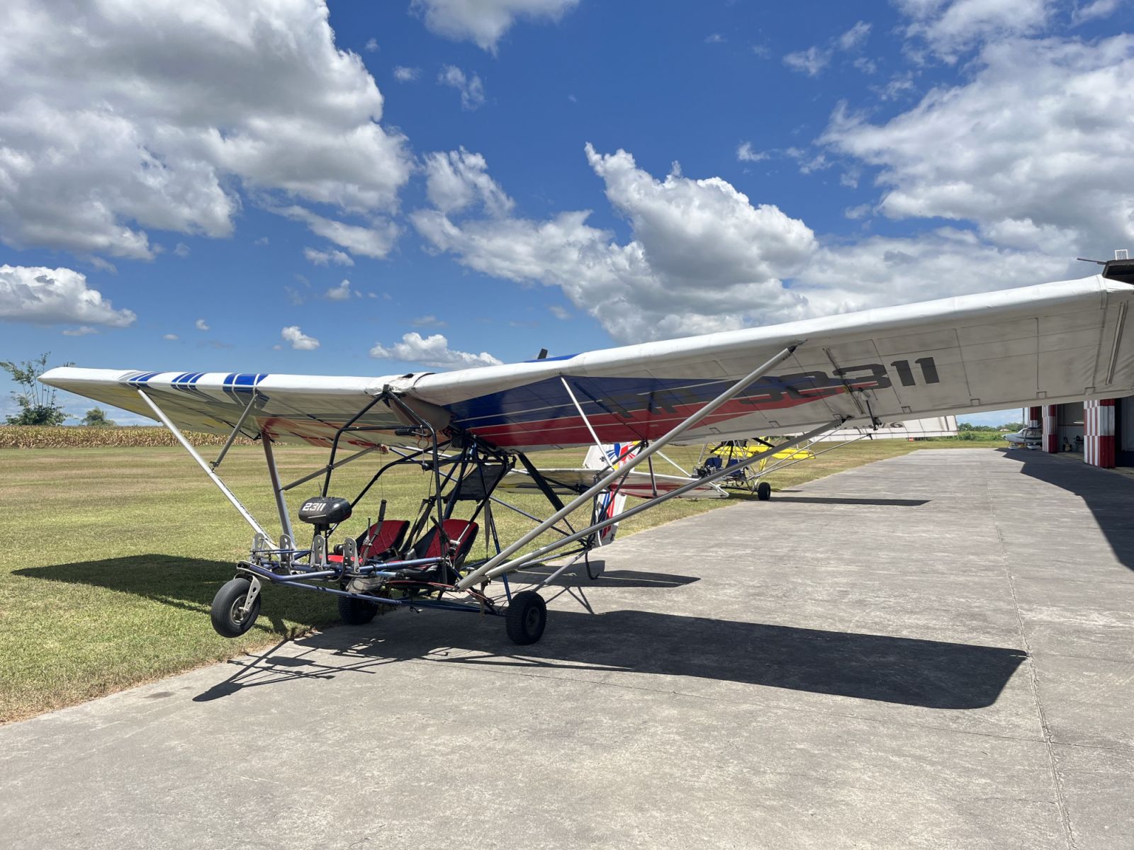 One of the ultralights at the Angeles City Flying Club (Photo: Gabriel Bohol)