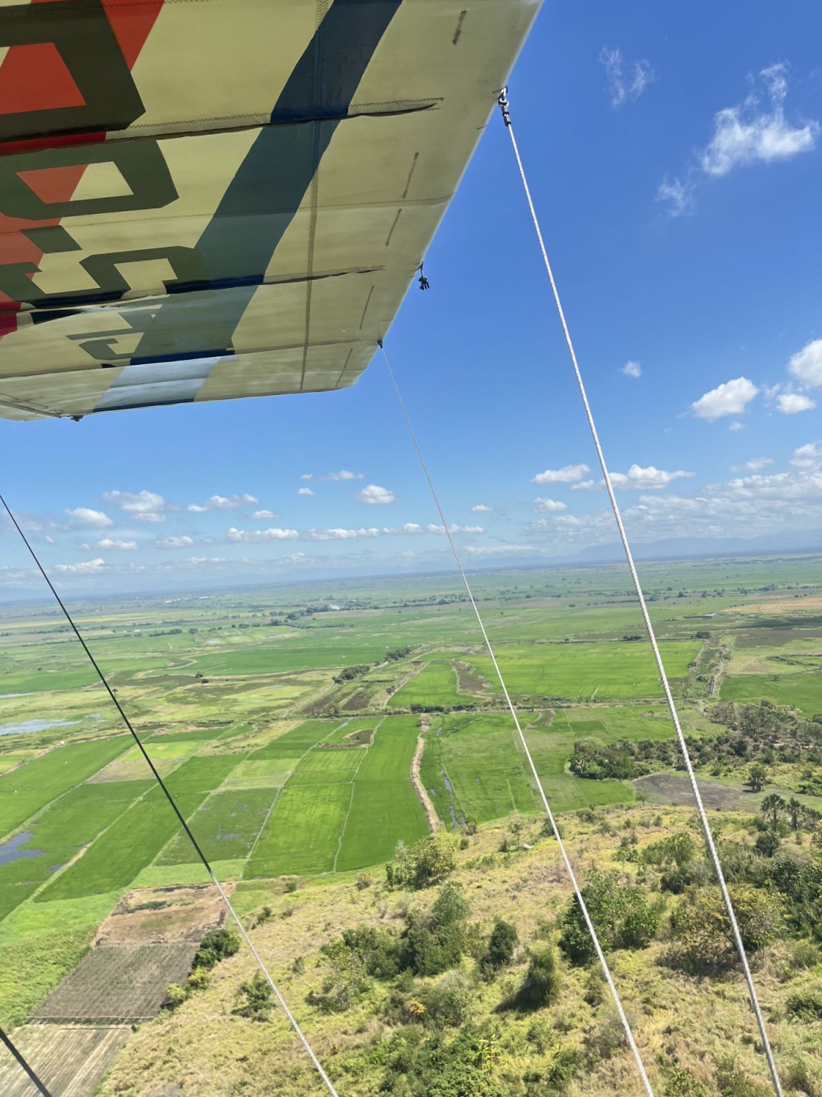 A view of Pampanga's farmlands from the ultralight (Photo: Gabriel Bohol)